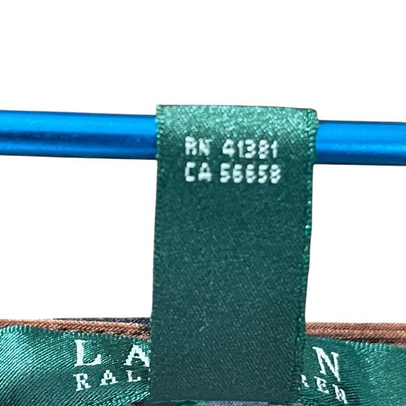 Lauren Ralph Lauren Faux Wrap Midi Dress – Abstract Geometric Print – Size M - Picture 5 of 7